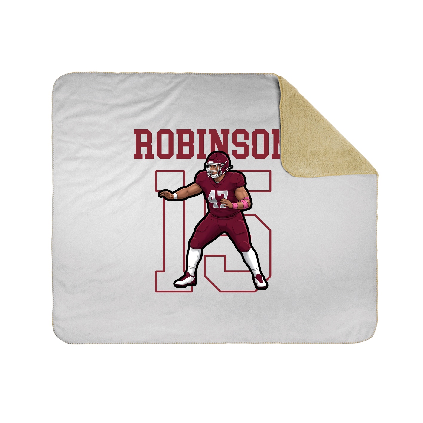 50x60 Sherpa Lined Throw Blanket