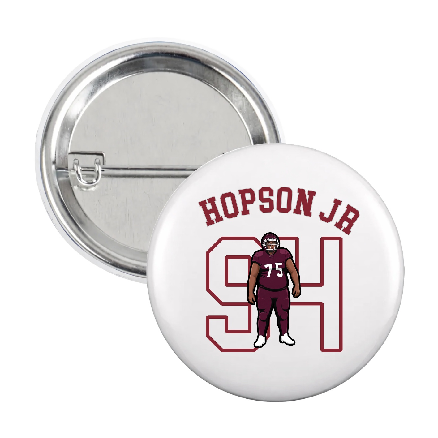 Game Day Button — Shirsey Arch in White