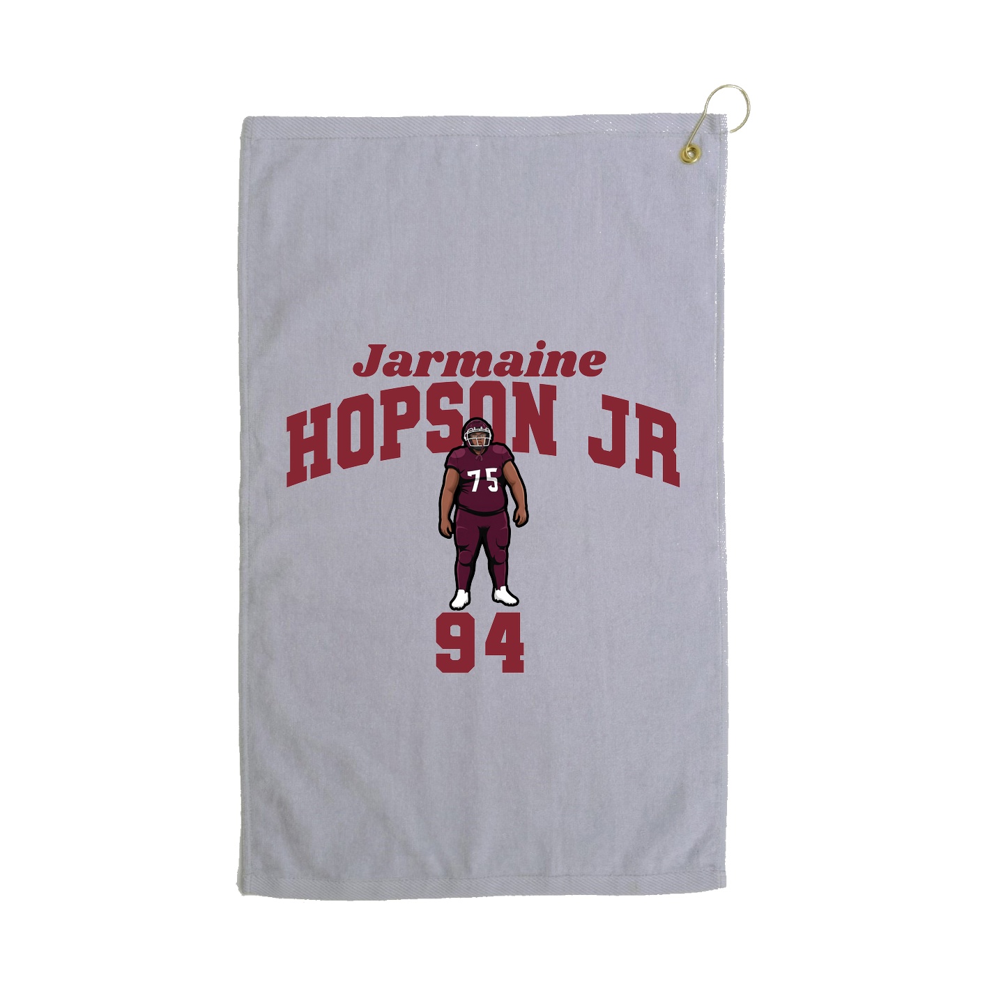 Golf Towel — Signature Arch in Grey