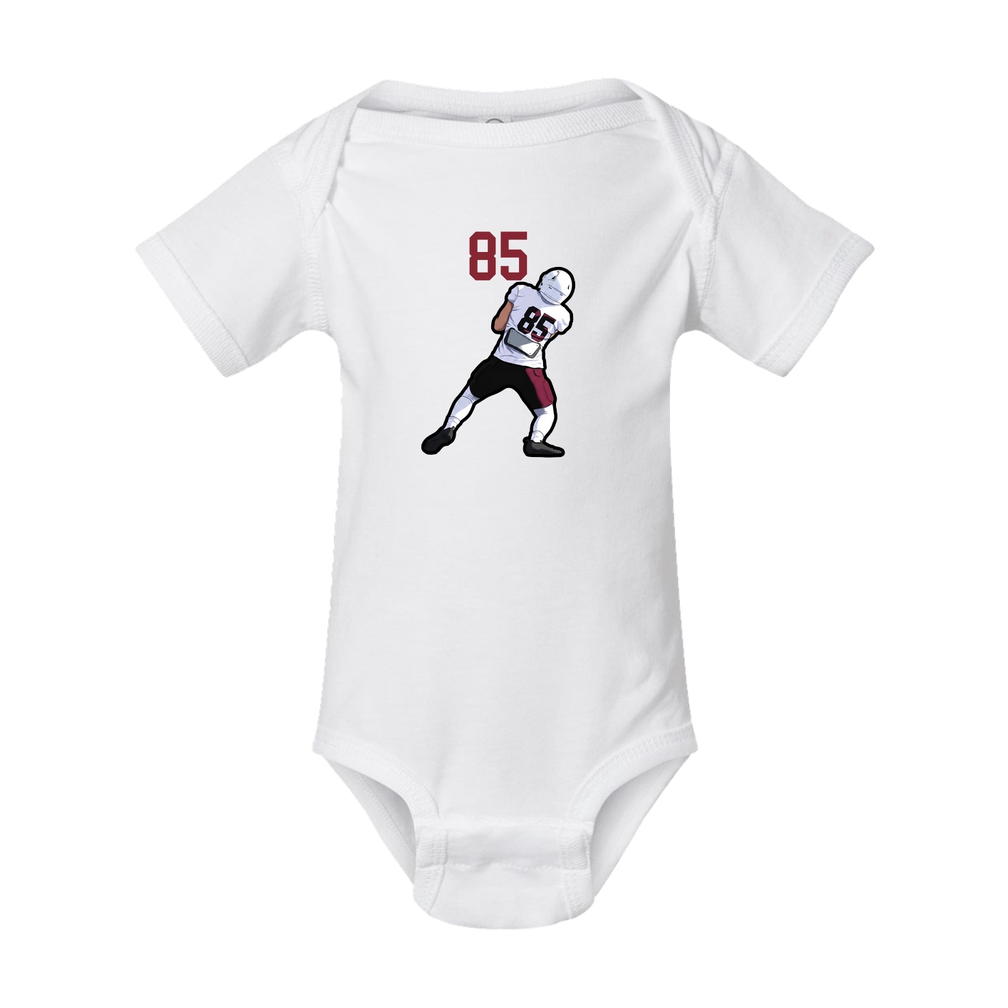 Baby Onesie — Number Top in White
