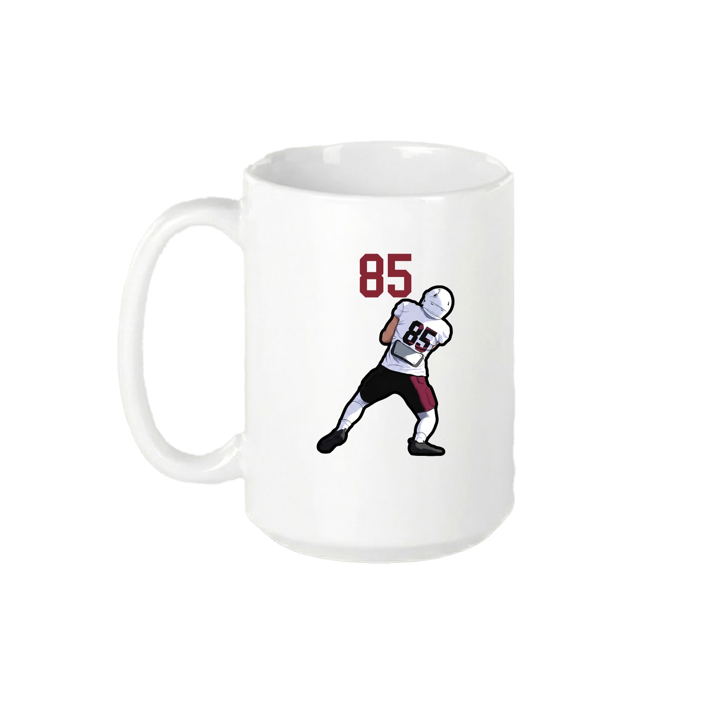 15oz Coffee Mug — Number Top in White