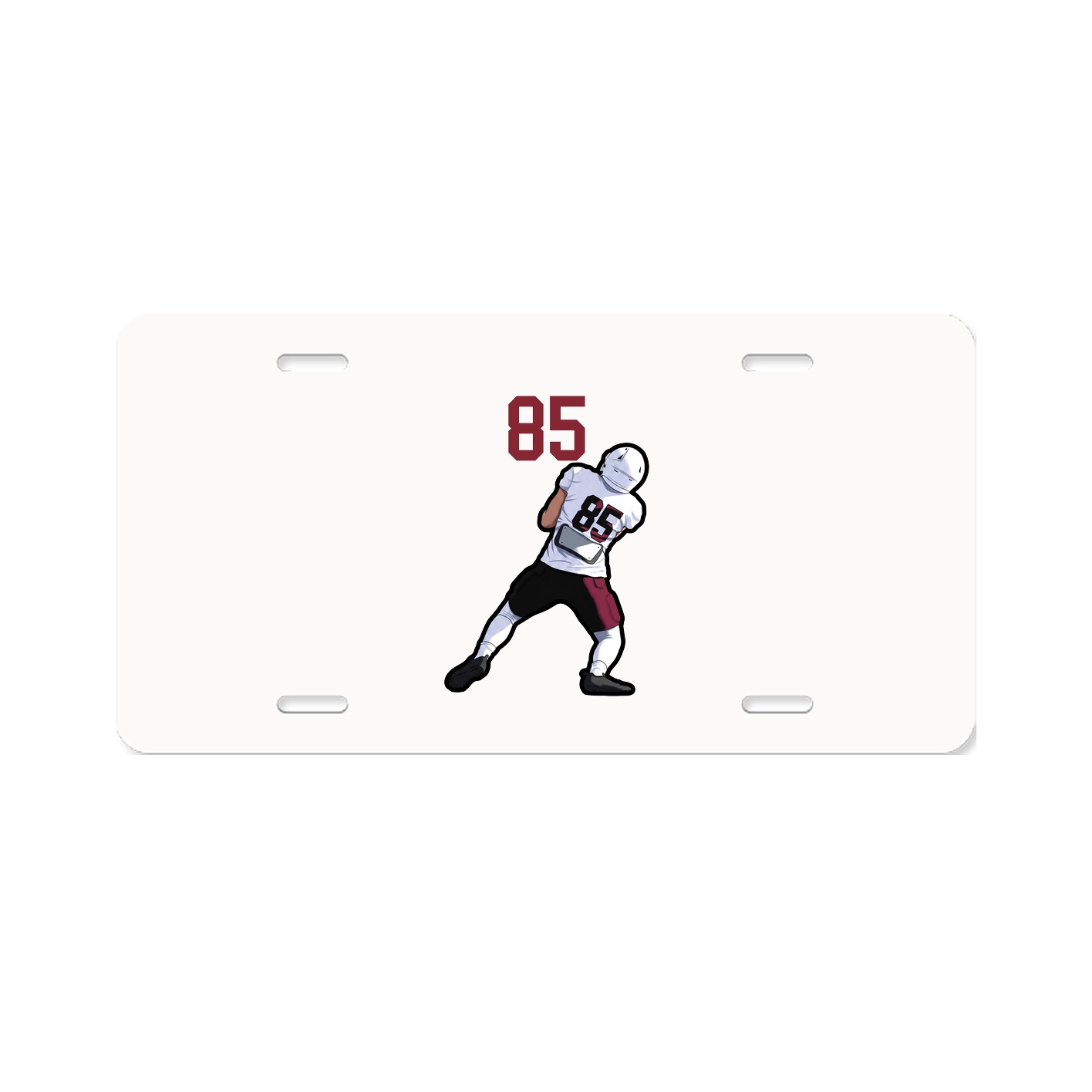 License Plate — Number Top in Classic