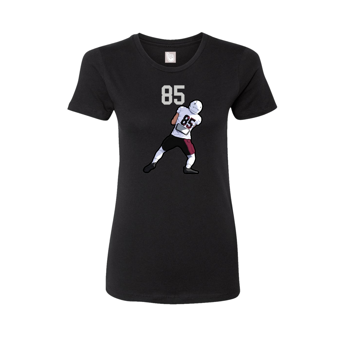 Womens Tee — Number Top in Black