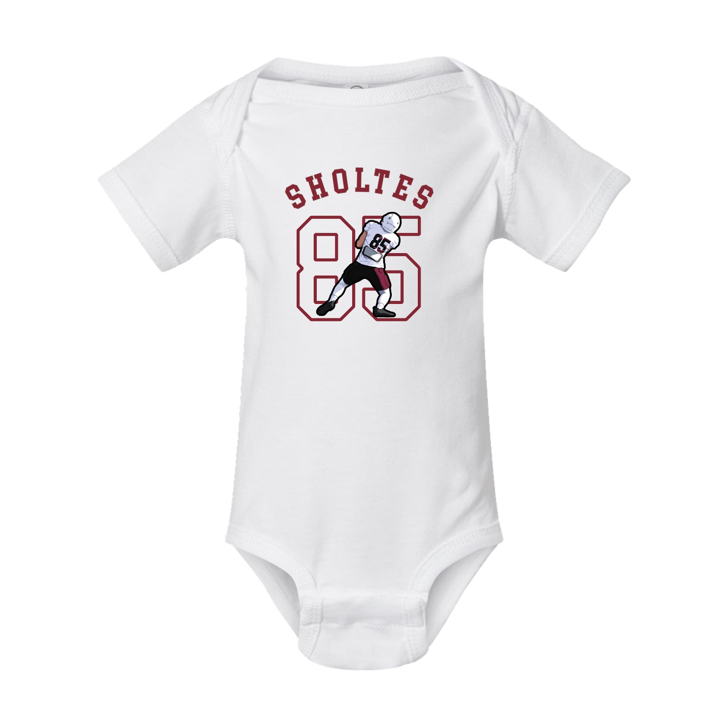 Baby Onesie — Shirsey Arch in White