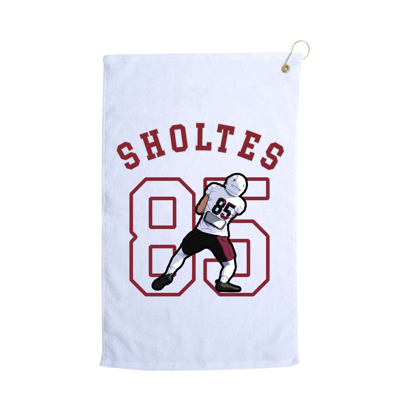 Golf Towel — Shirsey Arch in White