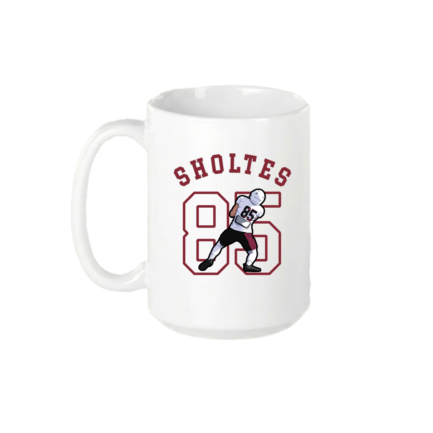 15oz Coffee Mug — Shirsey Arch in White