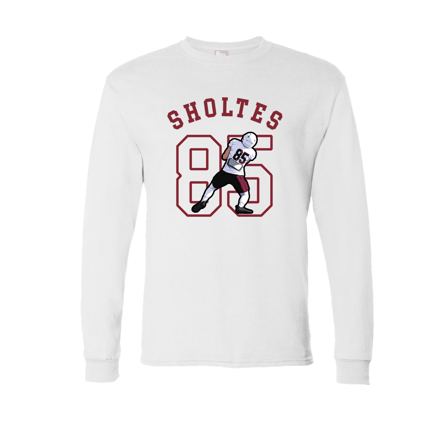 Long Sleeve Tee — Shirsey Arch in White