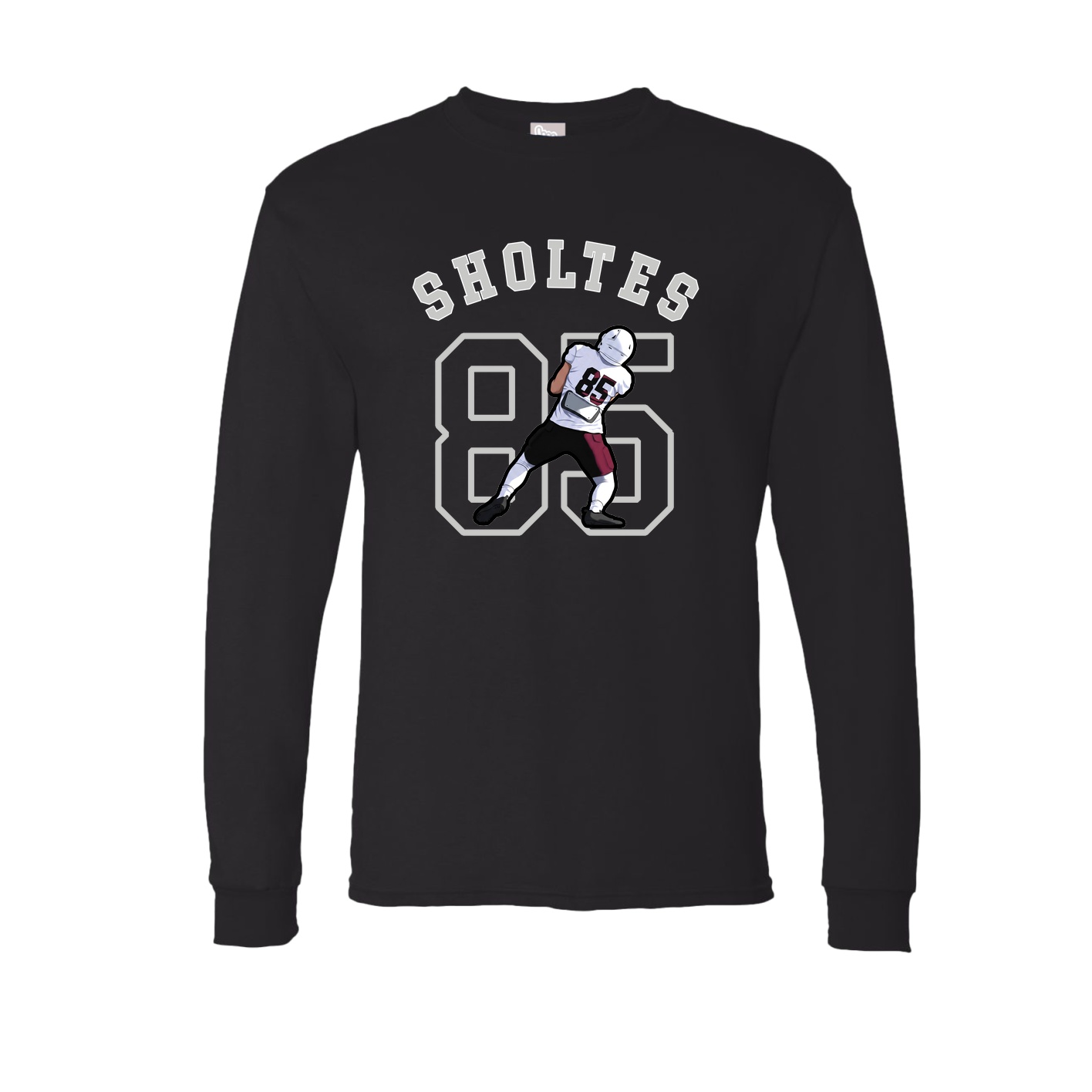 Long Sleeve Tee — Shirsey Arch in Black