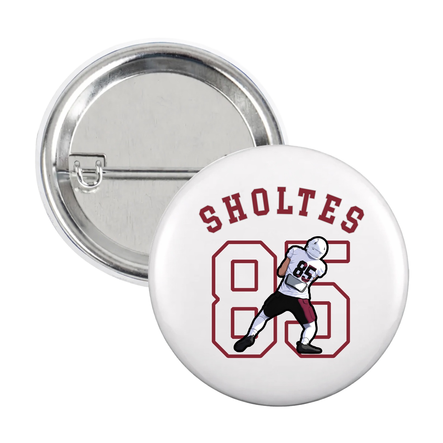Game Day Button — Shirsey Arch in White