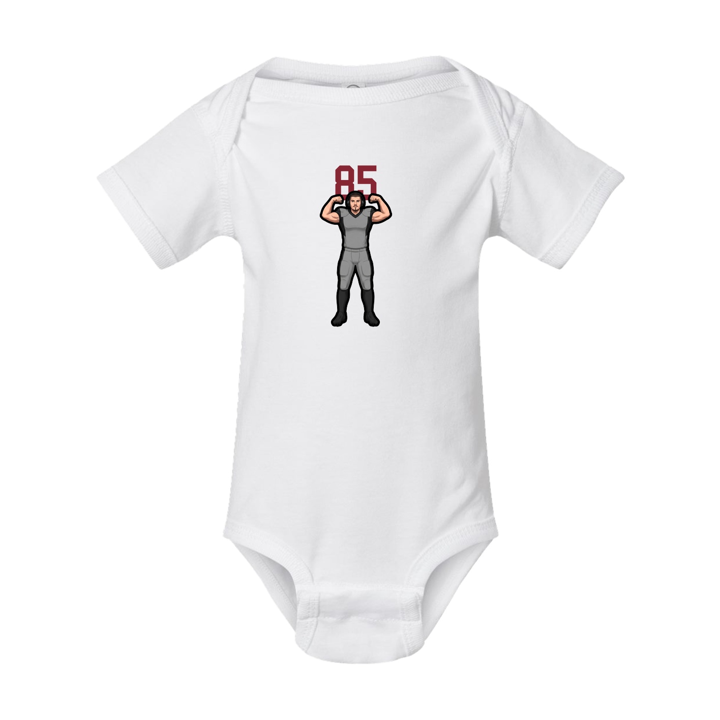 Baby Onesie — Number Top in White