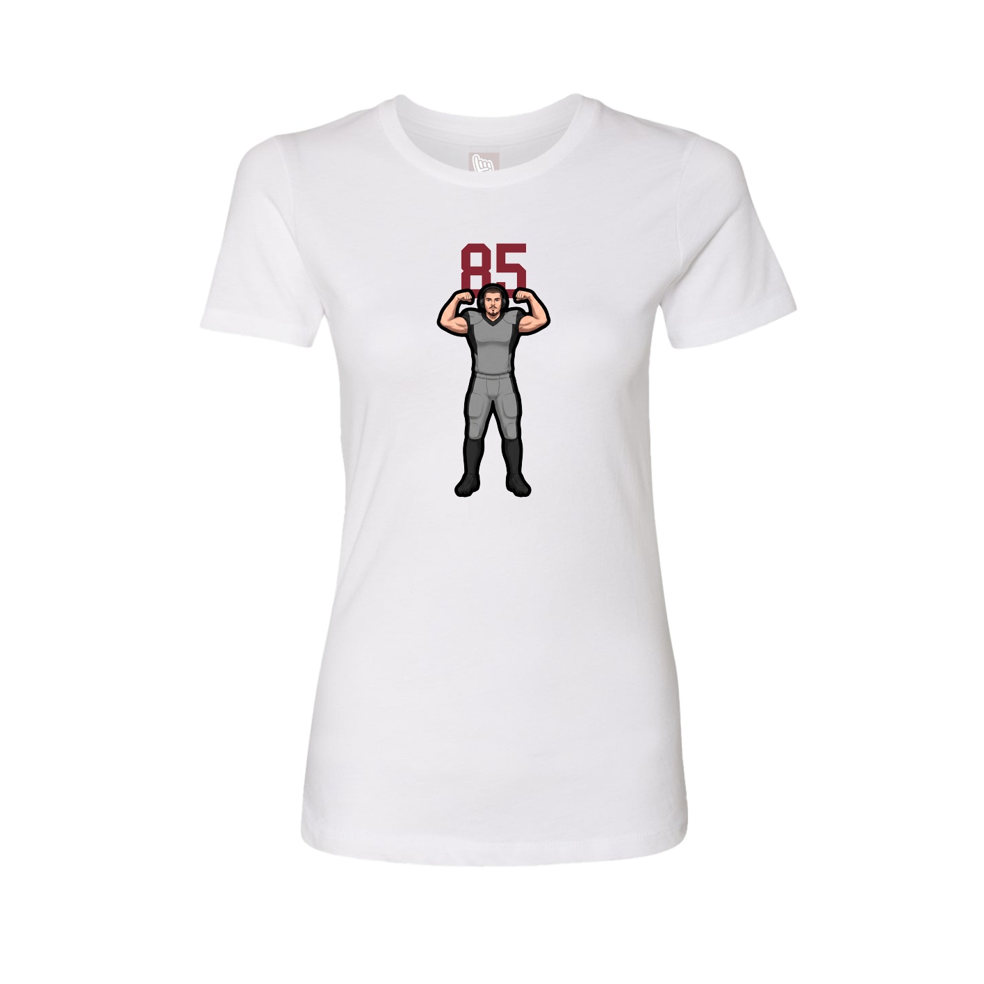 Womens Tee — Number Top in White