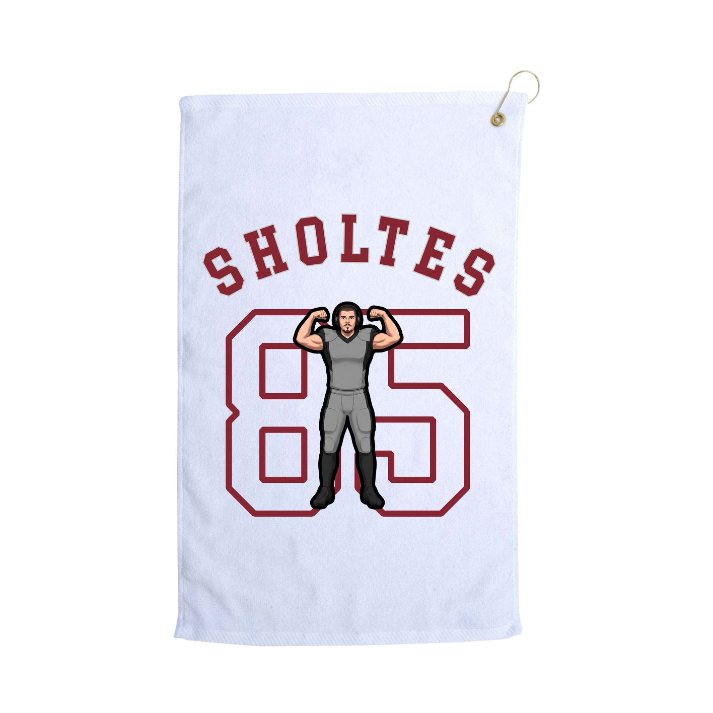 Golf Towel — Shirsey Arch in White