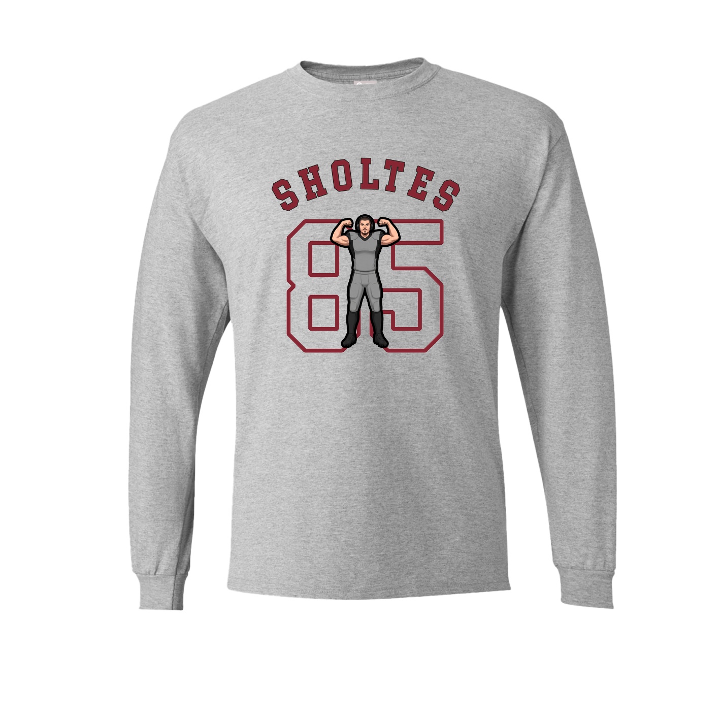 Long Sleeve Tee — Shirsey Arch in Grey