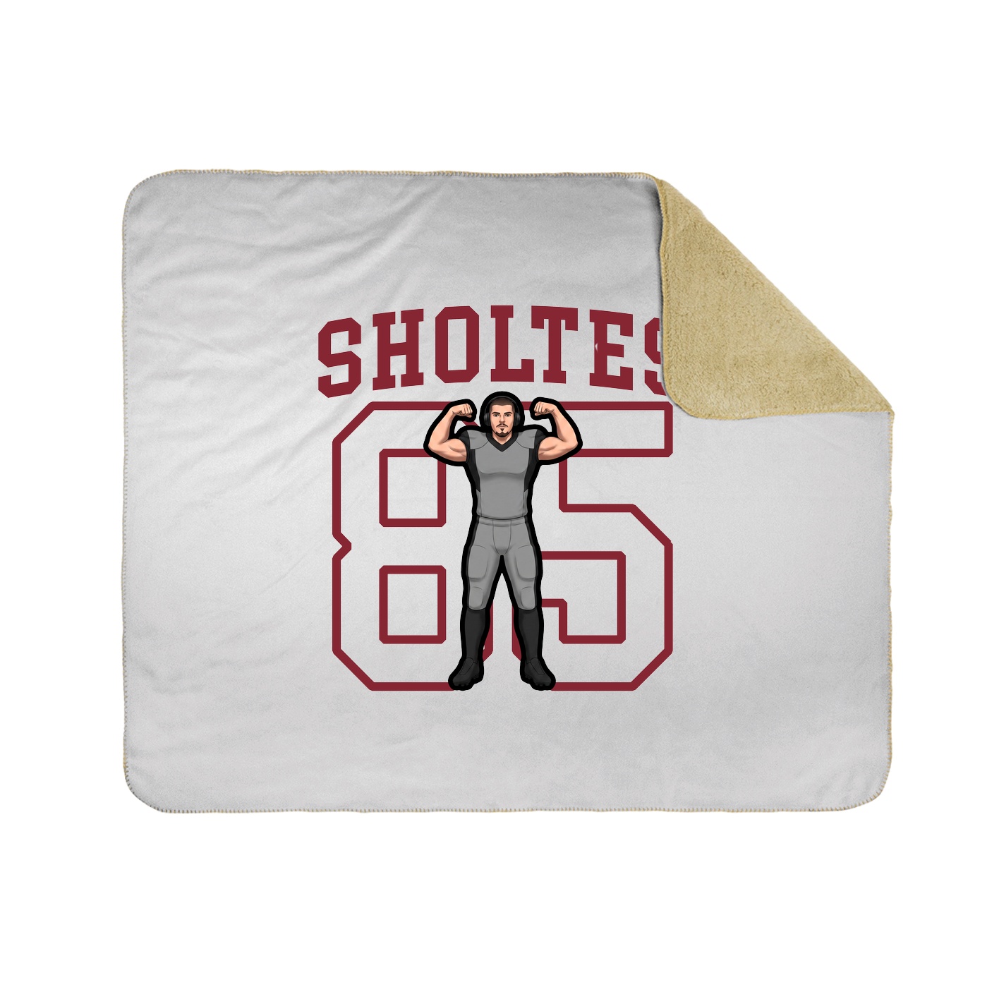 Throw Blanket — Shirsey in White