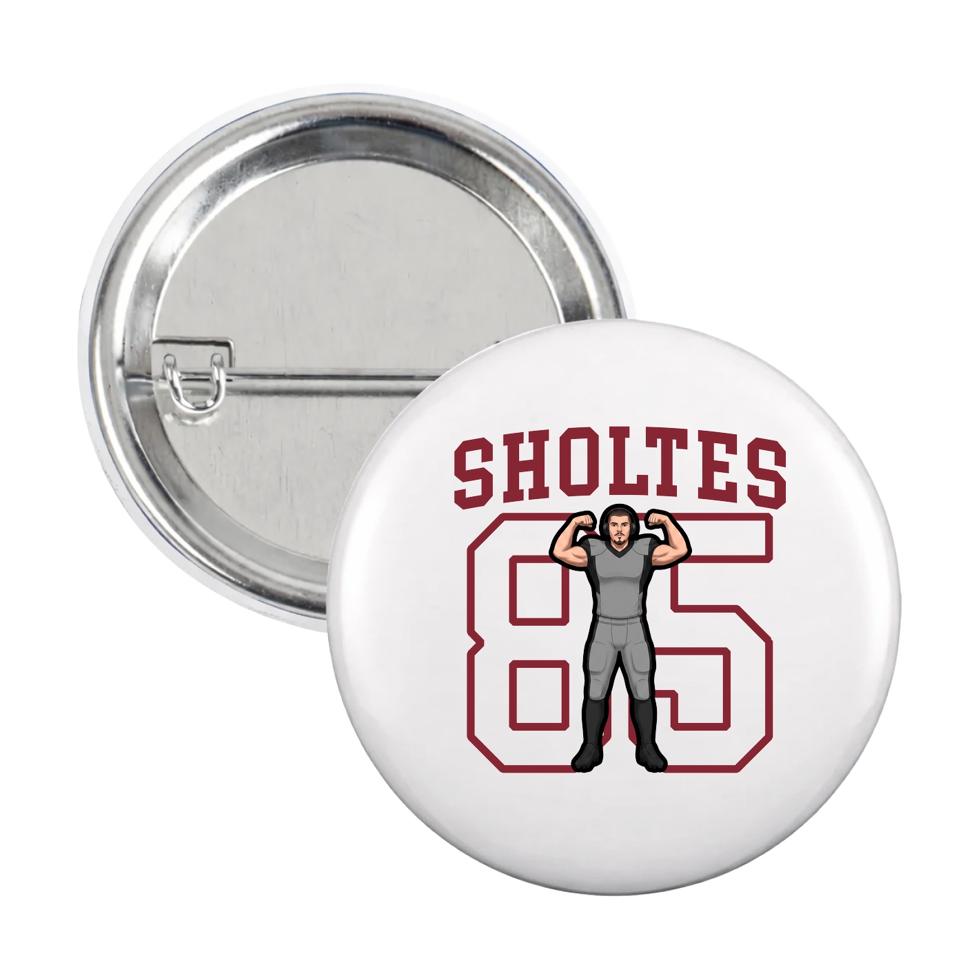Game Day Button — Shirsey in White