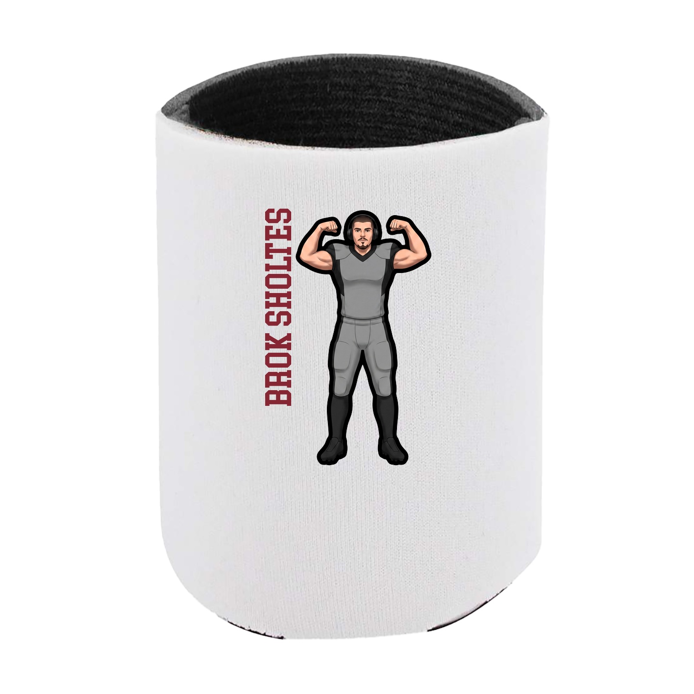 Can Holder — Name Vertical in White