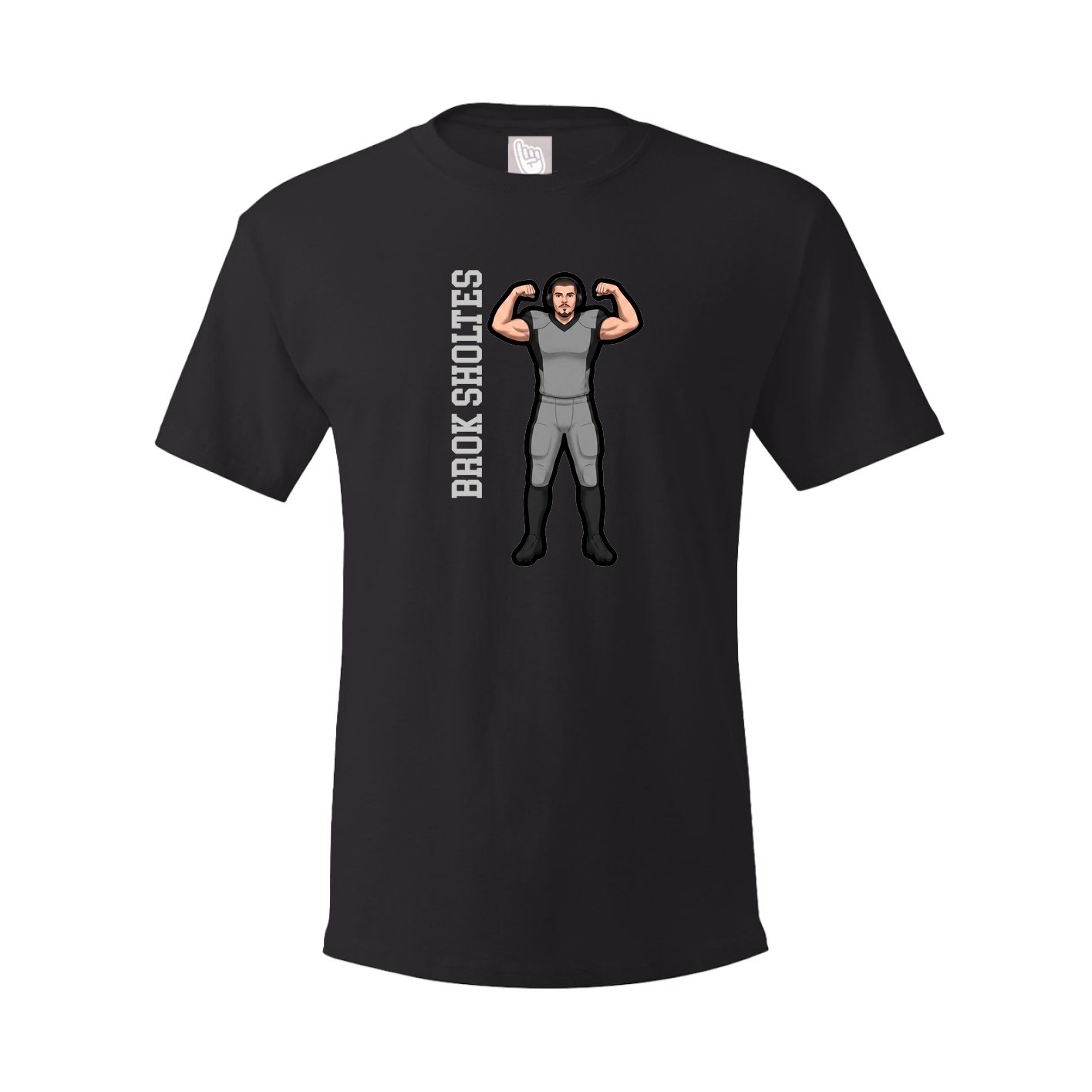 Tee — Name Vertical in Black