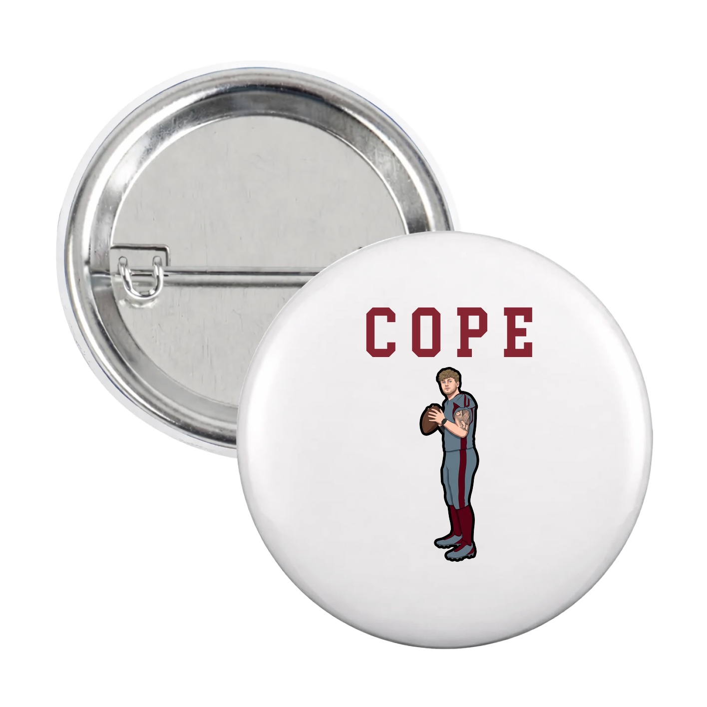 Game Day Button — Shirsey in White