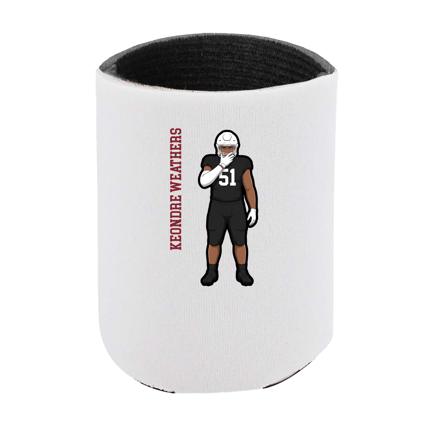 Can Holder — Name Vertical in White