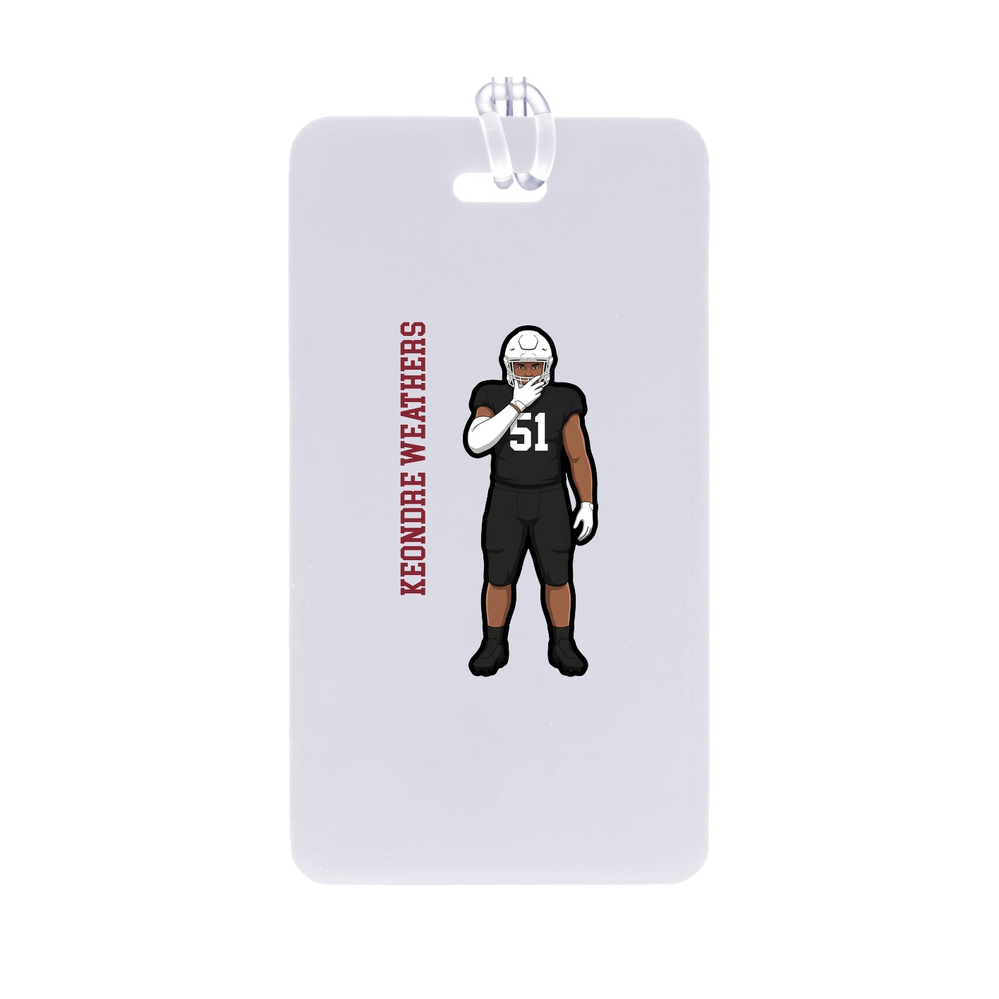Bag Tag — Name Vertical in Classic