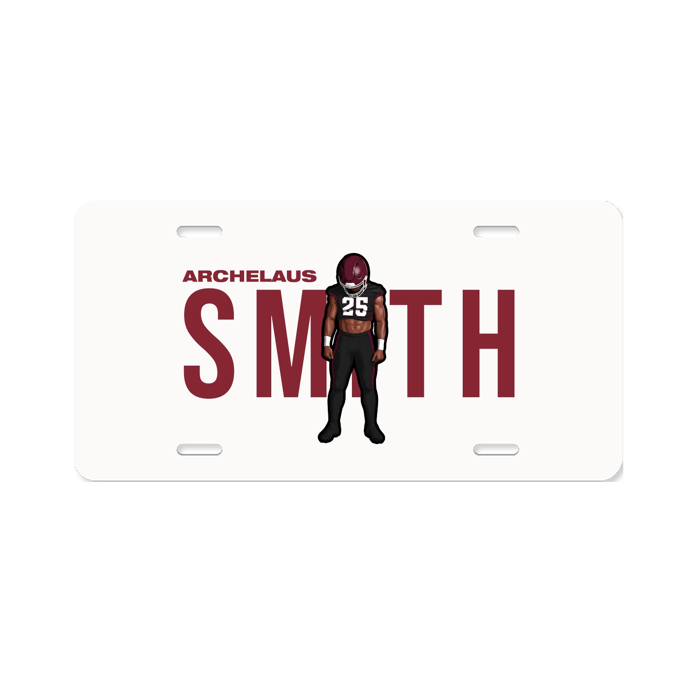 License Plate — Player Name in Classic