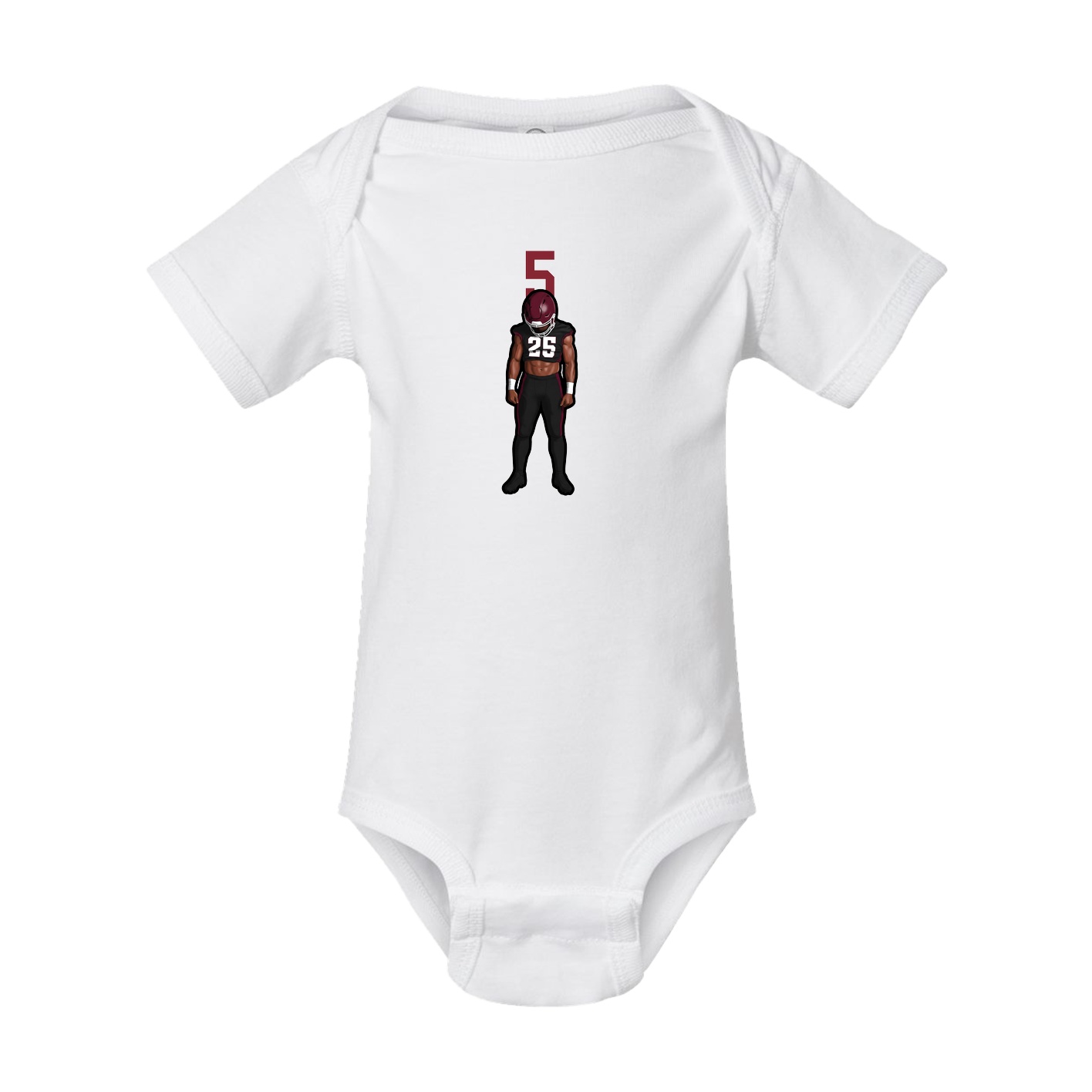 Baby Onesie — Number Top in White