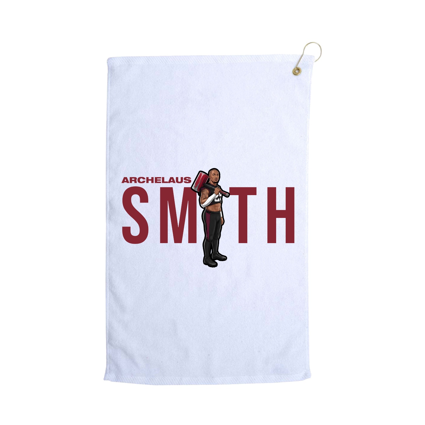 Golf Towel — Player Name in White
