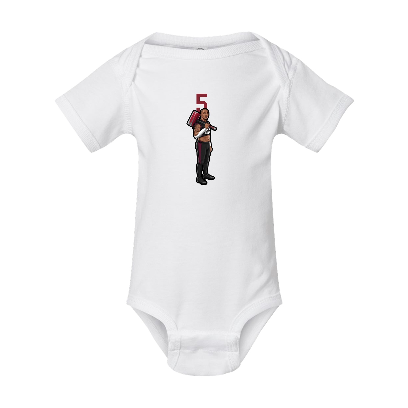 Baby Onesie — Number Top in White