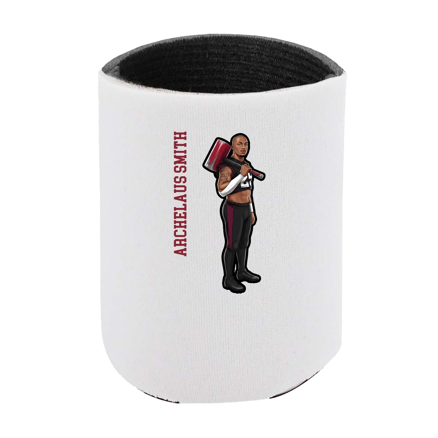 Can Holder — Name Vertical in White