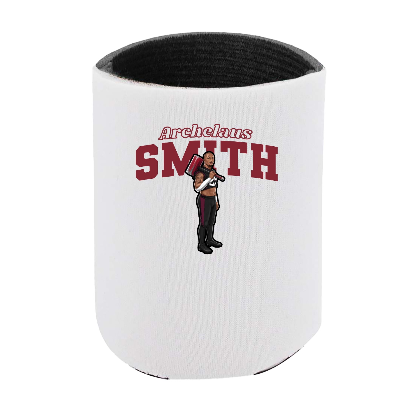 Can Holder — Name Arch in White