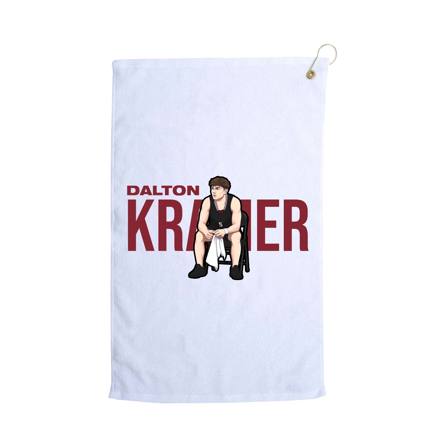 Golf Towel — Player Name in White