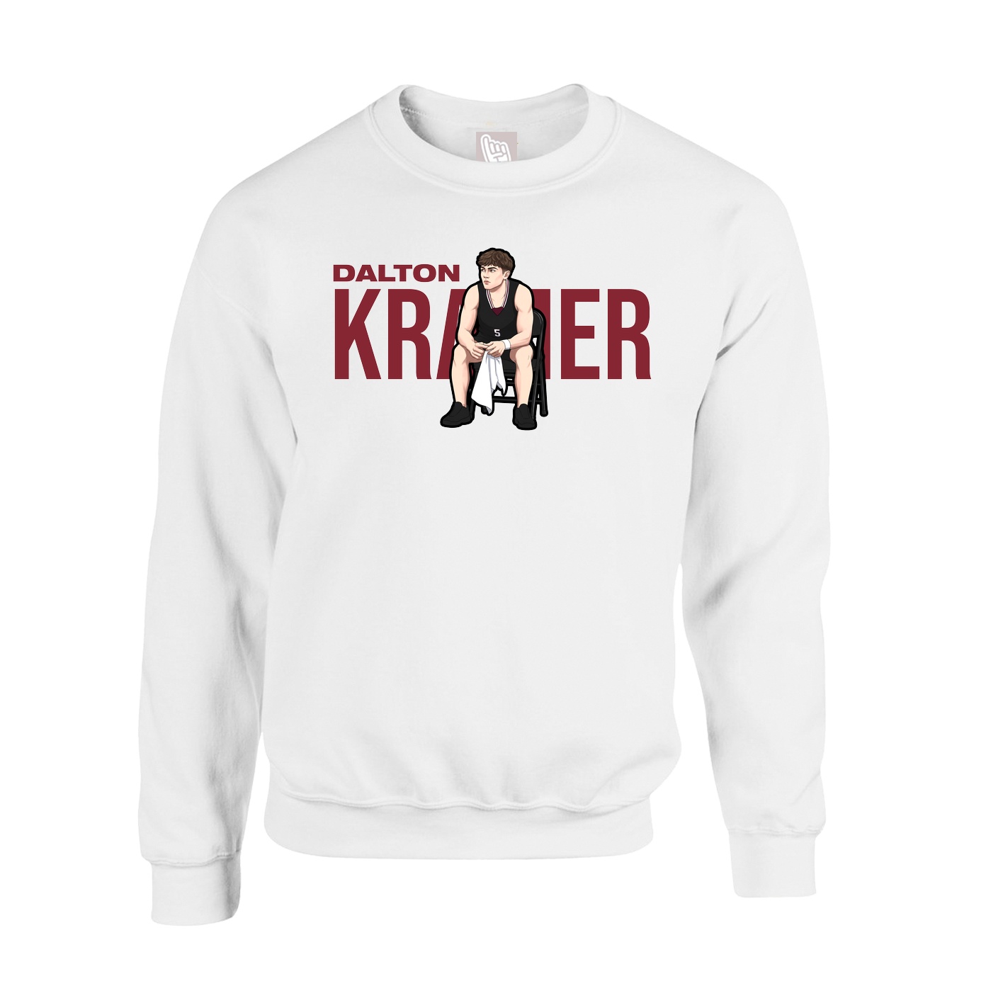 Fleece Crew — Player Name in White