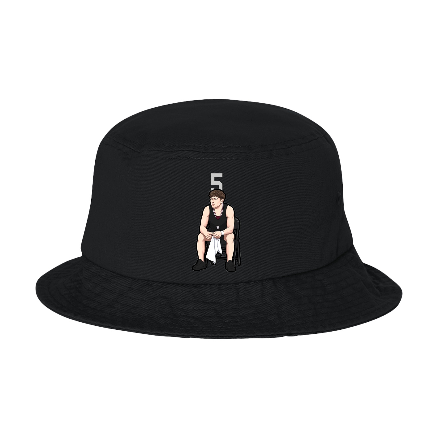 Bucket Cap — Number Top in Black