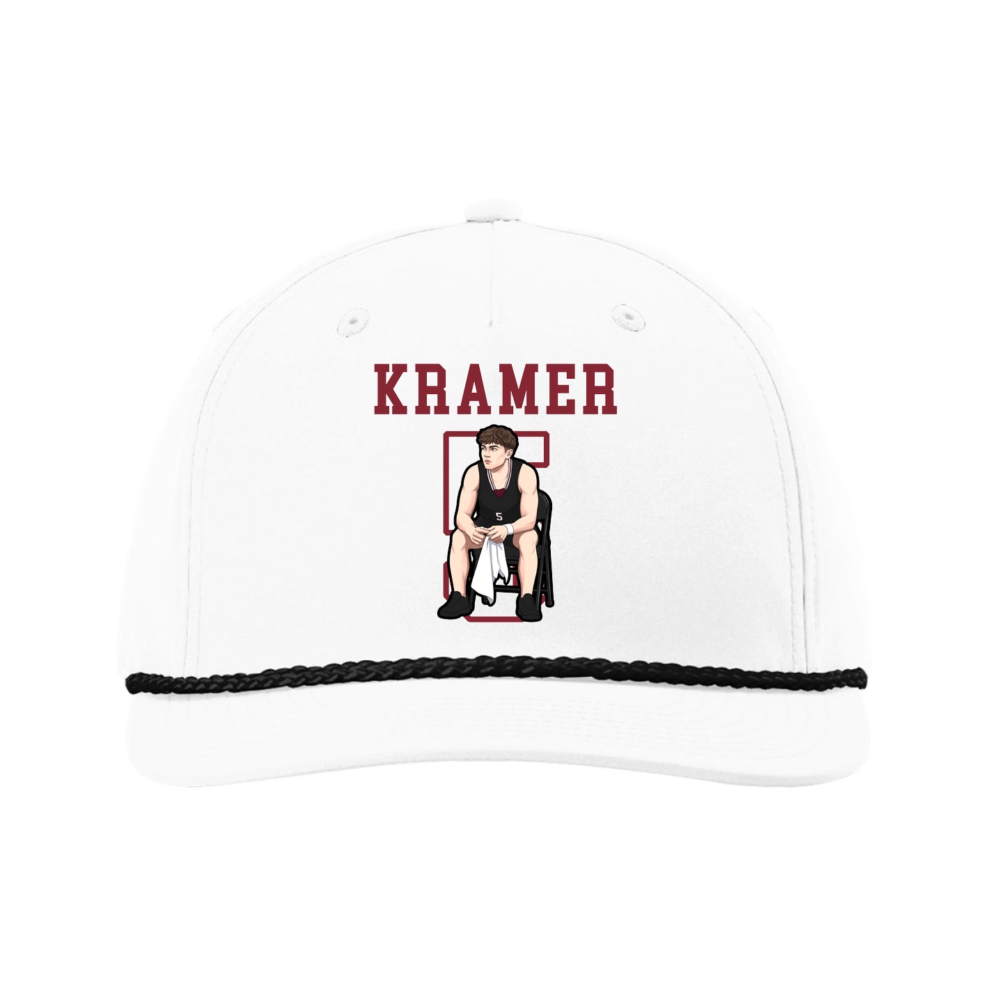 Five-Panel Classic Rope Cap — Shirsey in White