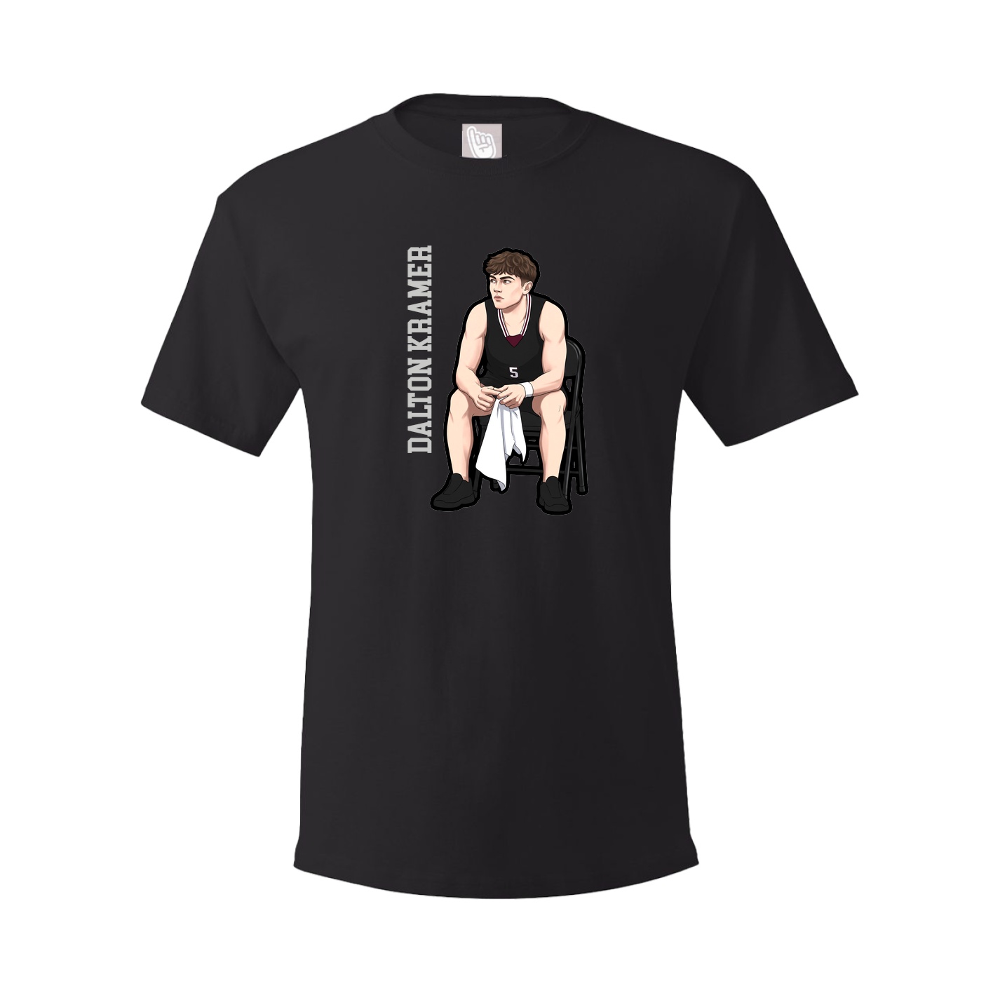 Tee — Name Vertical in Black