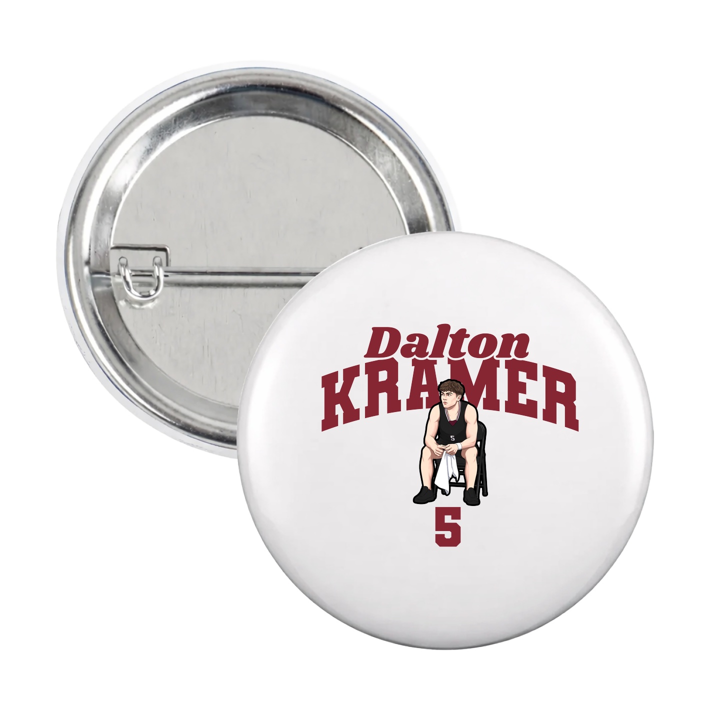 Game Day Button — Signature Arch in White