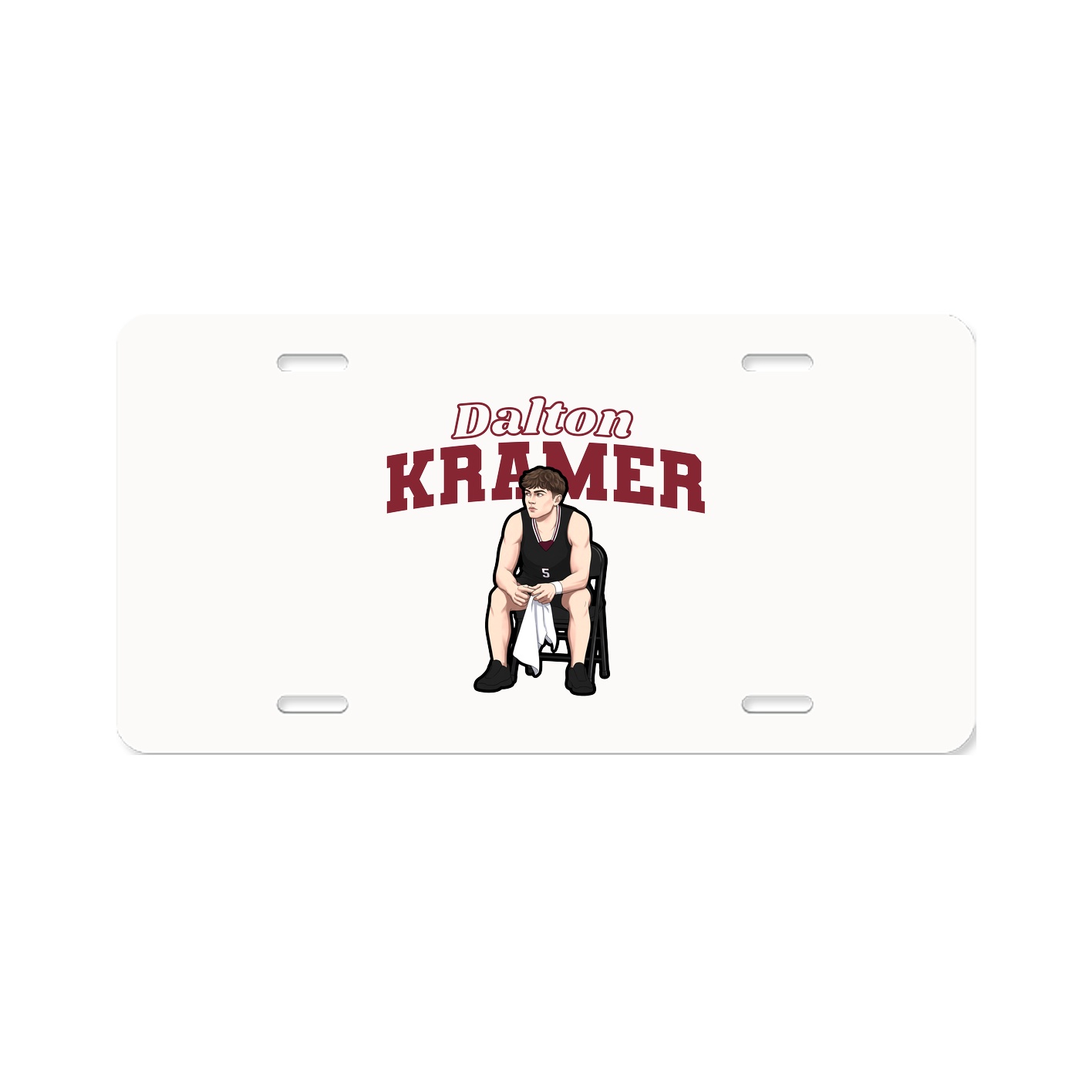License Plate — Name Arch in Classic
