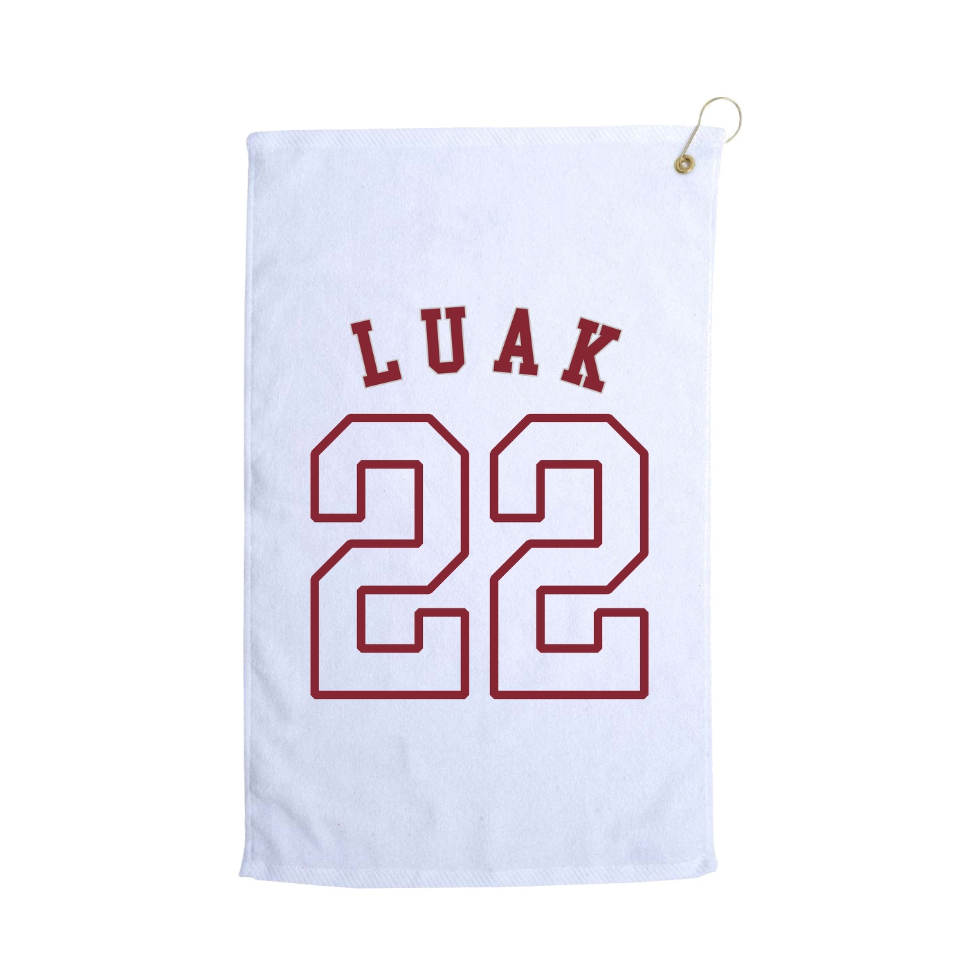 Golf Towel — Shirsey Arch in White