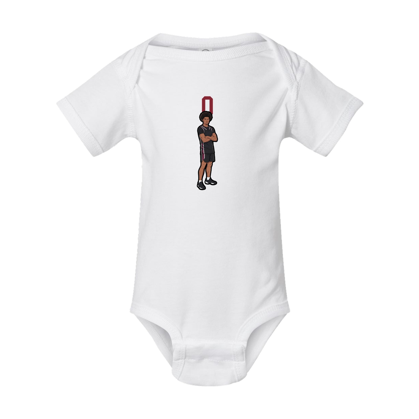 Baby Onesie — Number Top in White