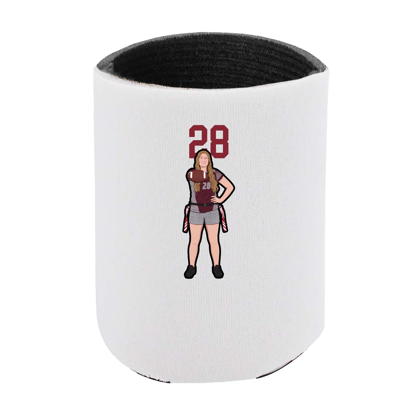 Can Holder — Number Top in White