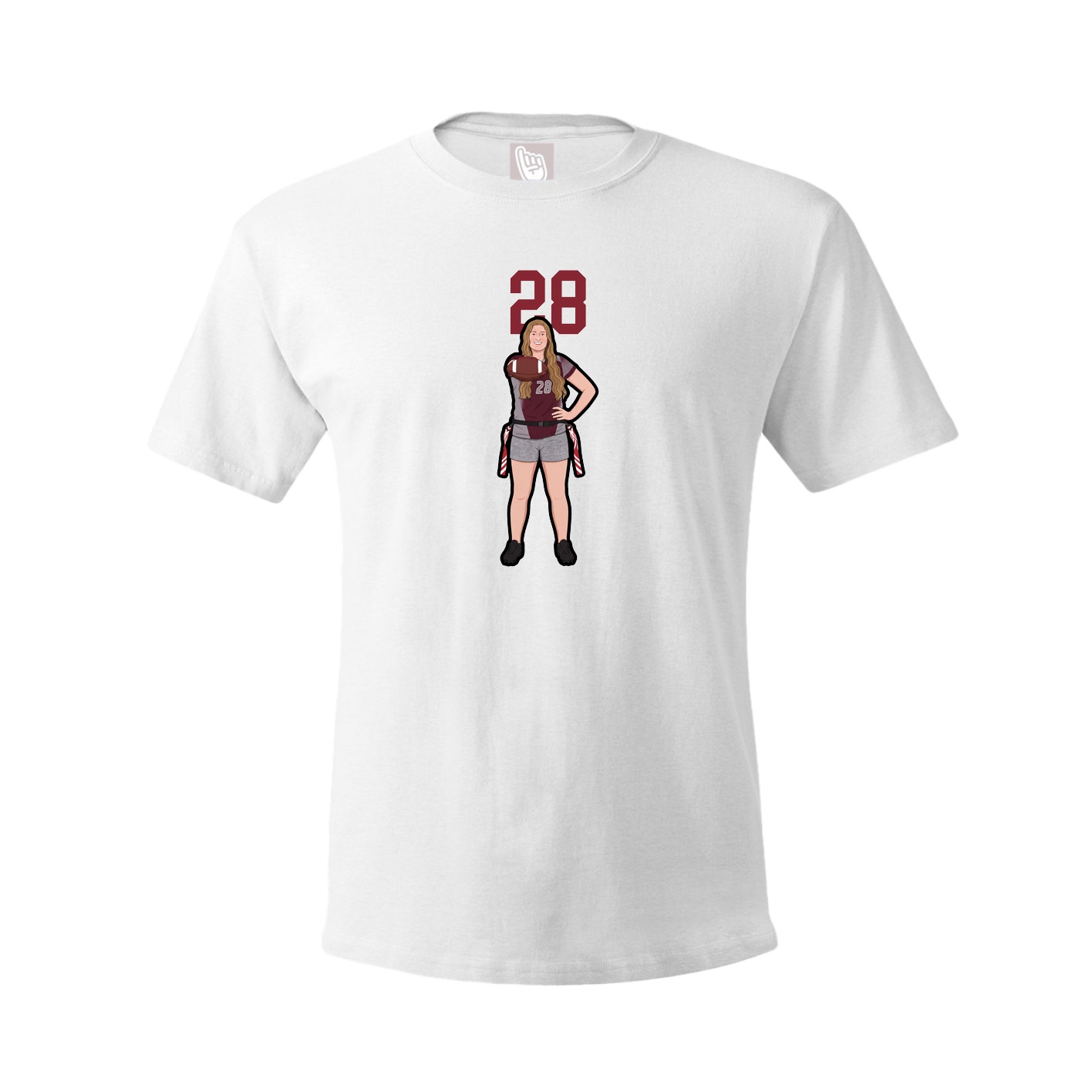 Tee — Number Top in White
