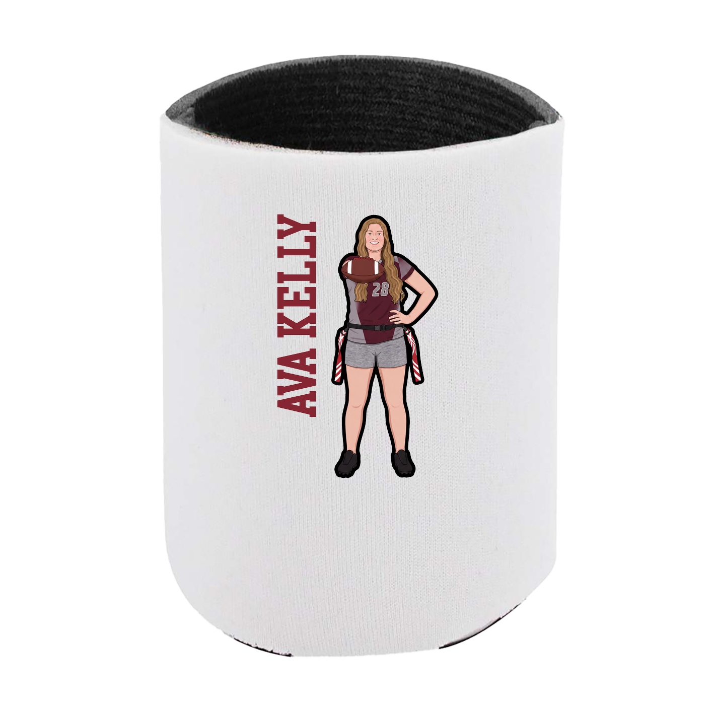 Can Holder — Name Vertical in White