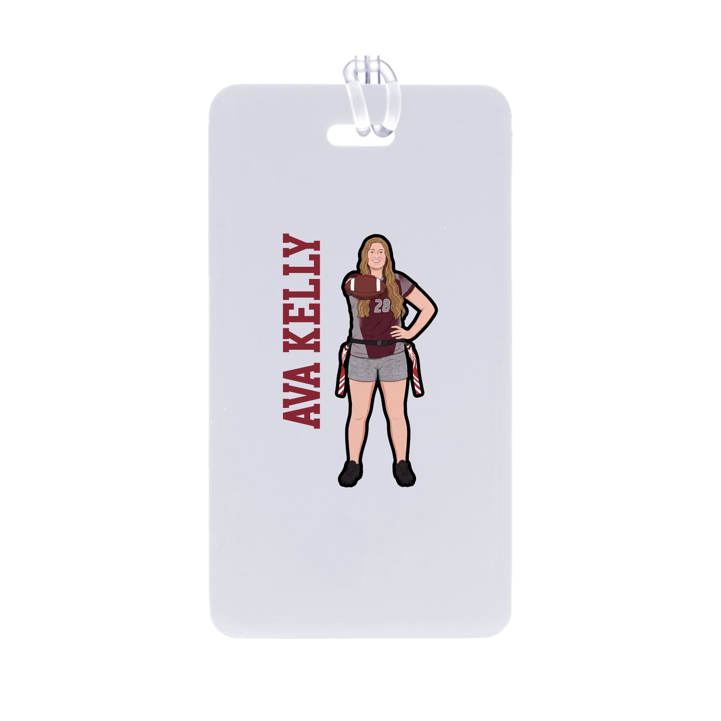 Bag Tag — Name Vertical in Classic