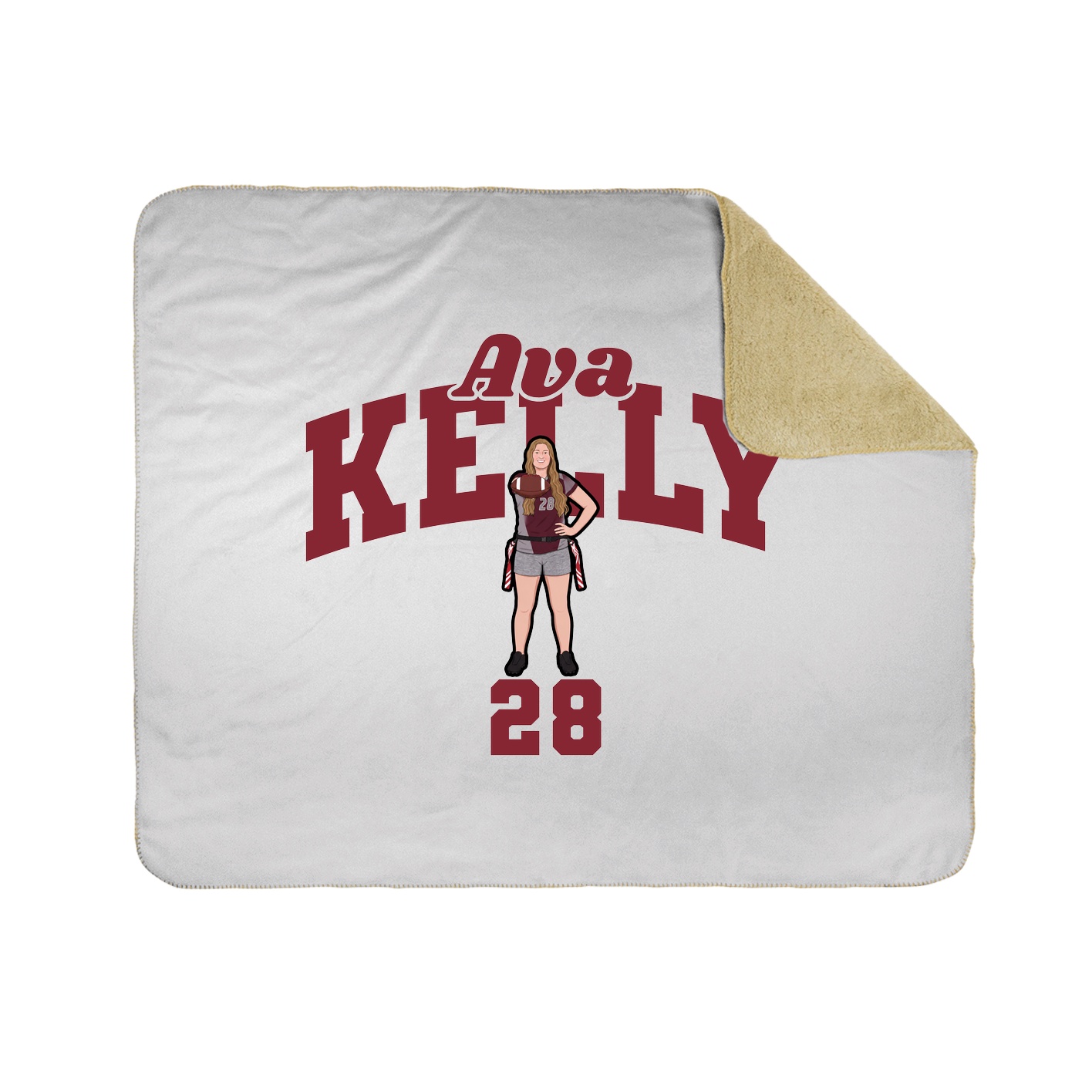Throw Blanket — Signature Arch in White