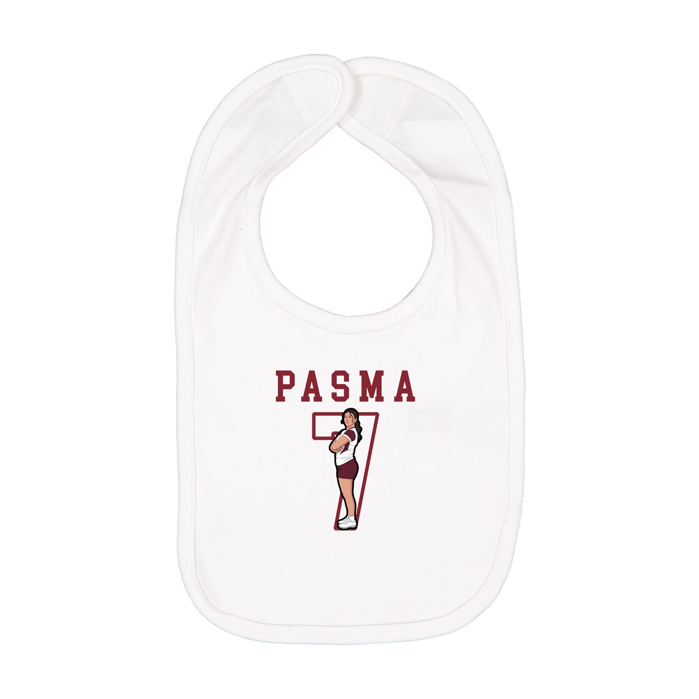 Infant Bib — Shirsey in White