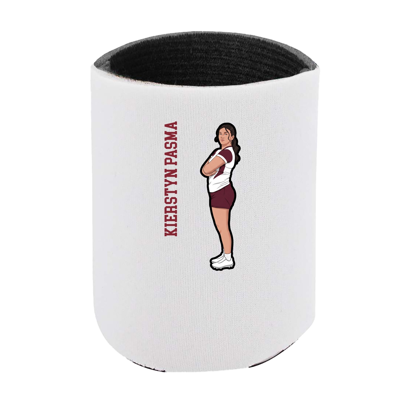 Can Holder — Name Vertical in White
