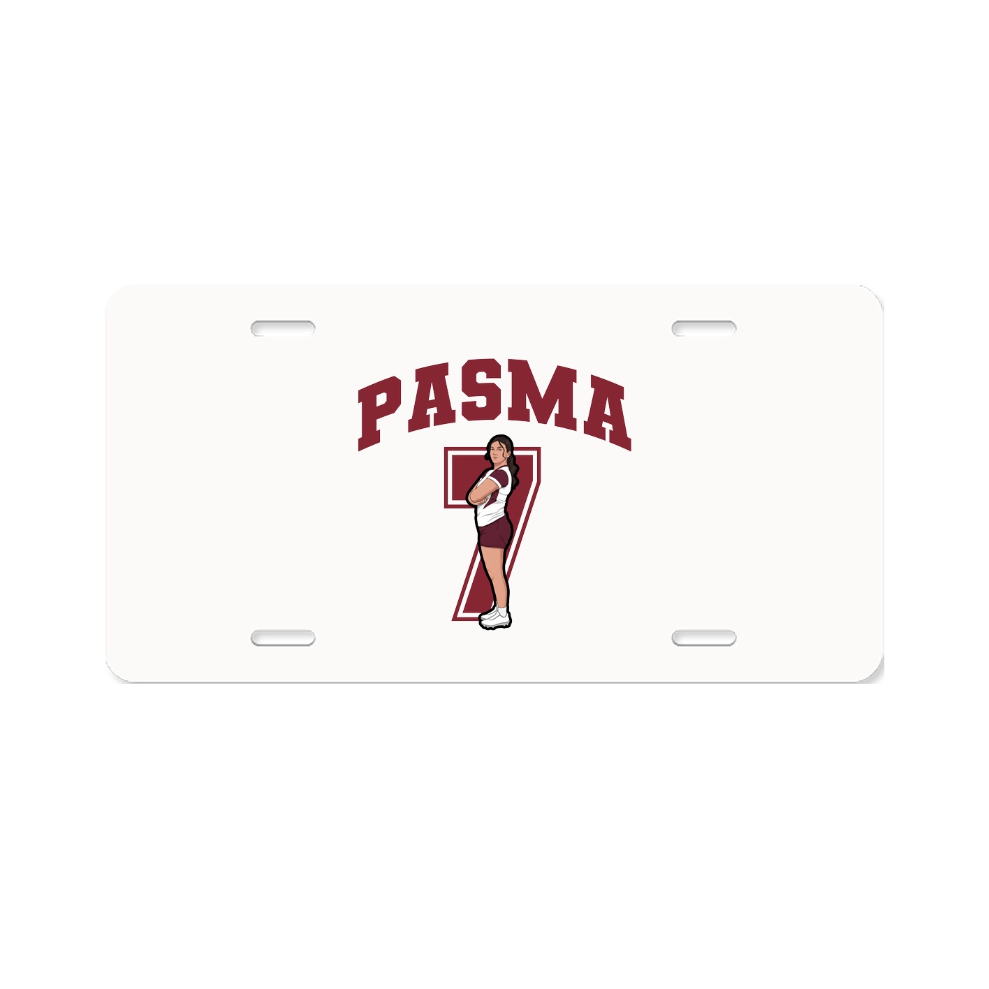 License Plate — Number in Classic