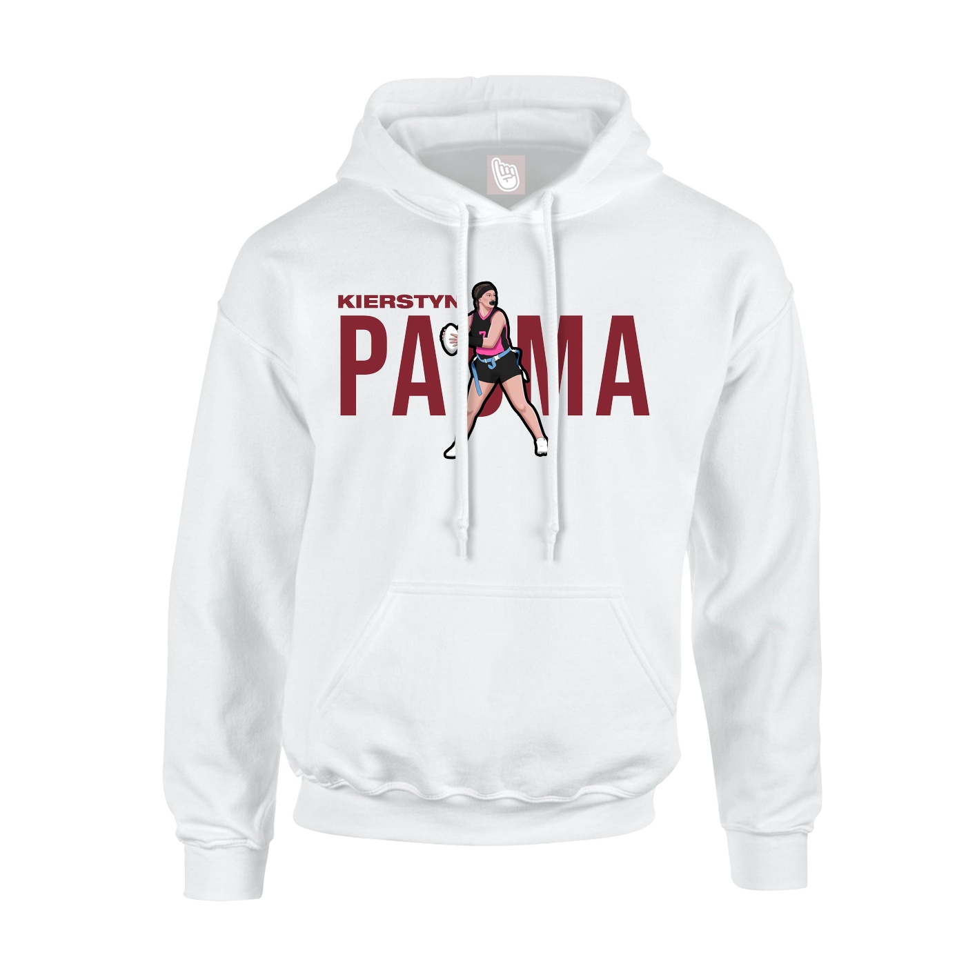 Hoodie — Player Name in White