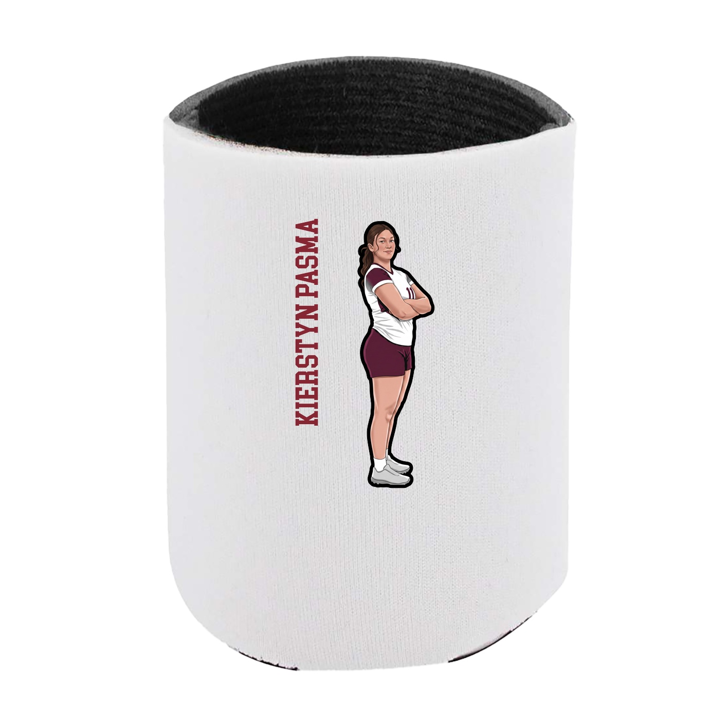 Can Holder — Name Vertical in White
