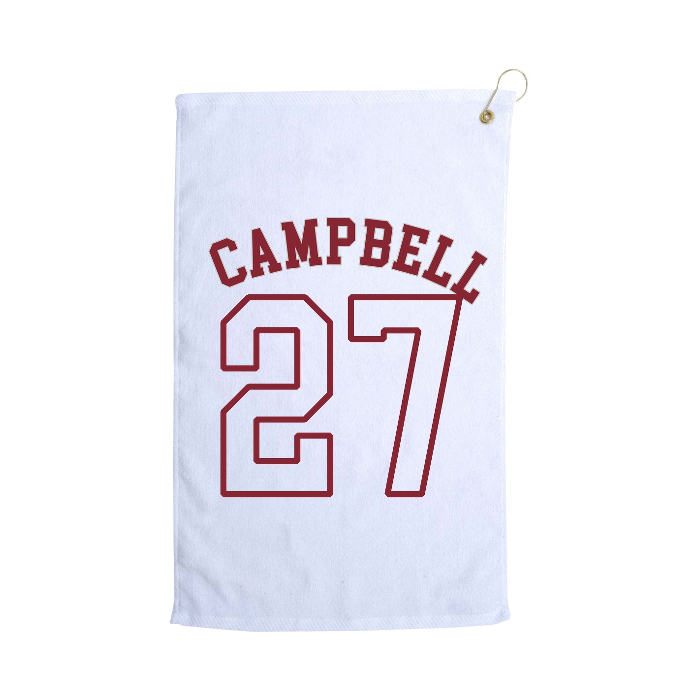 Golf Towel — Shirsey Arch in White
